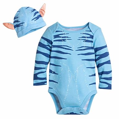 DISFRAZ ALGODÓN UNISEX DISNEY STORE CELESTE AVATAR BODY BEBÉ