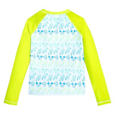 POLO MANGA LARGA NIÑO DISNEY STORE MICKEY MOUSE RASH GUARD AMARILLO - 2