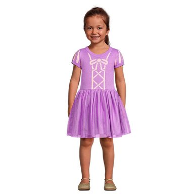 DISFRAZ NIÑA DISNEY VIOLETA RAPUNZEL VESTIDO PRINCESA - 2