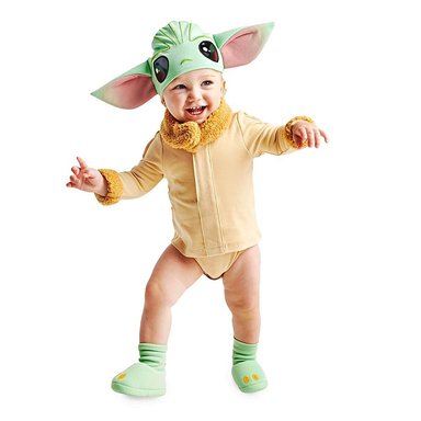 DISFRAZ ALGODÓN UNISEX DISNEY STORE MARRÓN CLARO GROGU BABY YODA STAR WARS BODY - 4