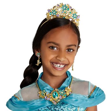 SET JOYAS METAL DISNEY STORE DORADO PRINCESA JASMINE - 3