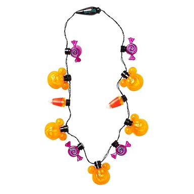 COLLAR DISNEY STORE NARANJA LUCES MICKEY MOUSE HALLOWEEN