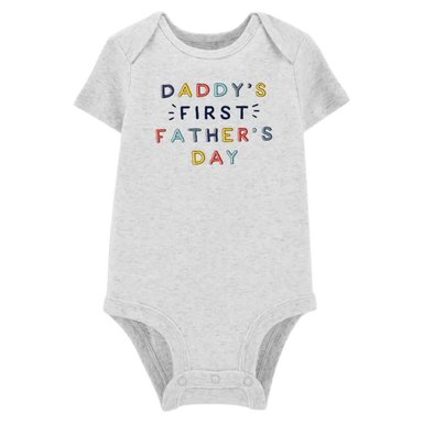 BODY CARTERS GRIS BEBE DÍA DEL PADRE