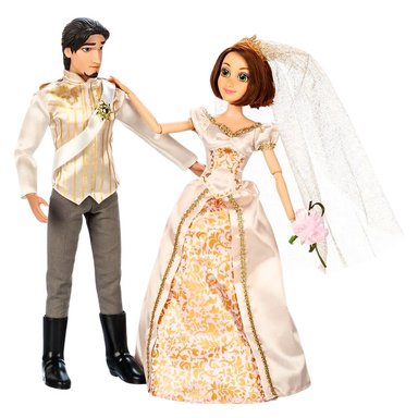 PACK DE NOVIOS PRINCESA RAPUNZEL Y FLYNN RIDER