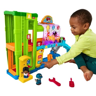 PLAYSET FISHER PRICE CON LUCES GARAJE Y LAVADO AUTOS - 4