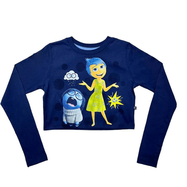 POLO MANGA LARGA DISNEY PIXAR AZUL ALEGRÍA Y TRISTEZA INTENSAMENTE 2
