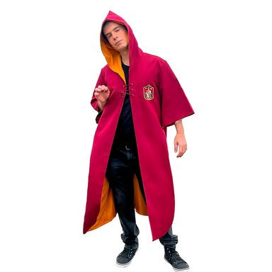 DISFRAZ ALGODÓN HOMBRE DISNEY GUINDA TÚNICA QUIDDITCH HARRY POTTER GRYFFINDOR