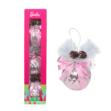 SET X6 BOLAS NAVIDEÑAS BARBIE DE ÁRBOL  8 CM MODELO 1 - 1