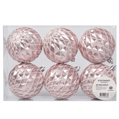 SET X6 BOLAS NAVIDEÑAS DE ÁRBOL BARBIE 8 CM MODELO 5