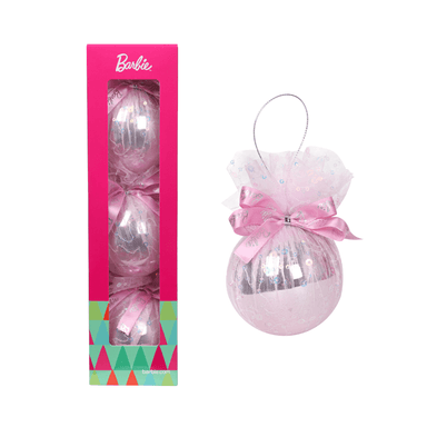 SET X3 BOLAS NAVIDEÑAS BARBIE DE ÁRBOL  8 CM MODELO 2 - 1