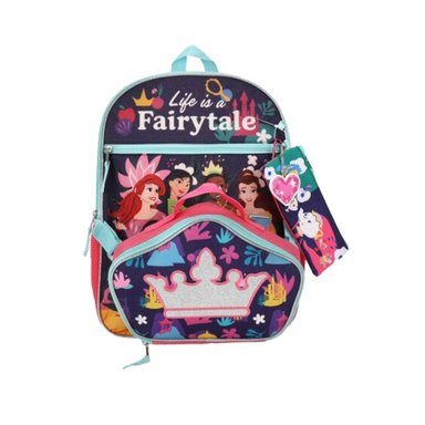 Pack Escolar Oficio Mochila Princesas Disney  Corona - 1