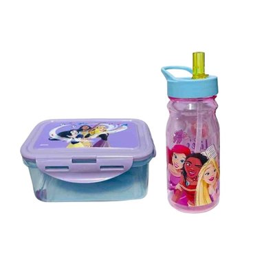 ⁠PACK TOMATODO Y TAPER PRINCESAS DISNEY 500 ML