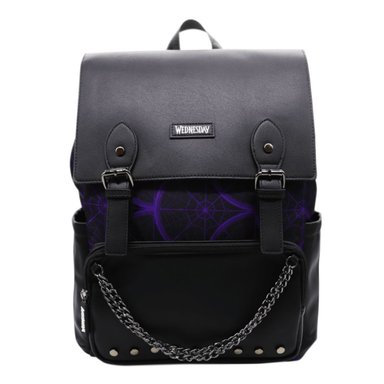 MOCHILA OFICIO MERLINA ADDAMS MORADO