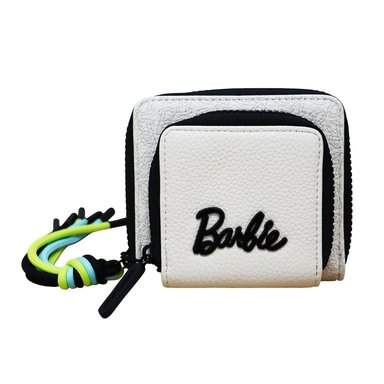 BILLETERA BARBIE CON CIERRE Y ASA BLANCA
