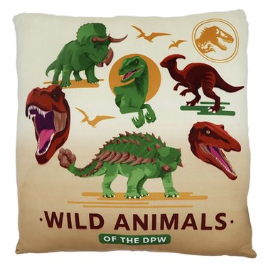 Cojin Almohada Dinosaurio Jurassic 29X29 cm