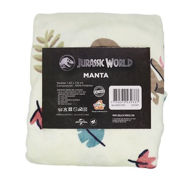 Manta Suave Dinosaurios Jurassic World Bebe 140x100 cm - 3