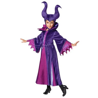 DISFRAZ NIÑA VILLANA MALEFICA BELLA DURMIENTE DISNEY STORE