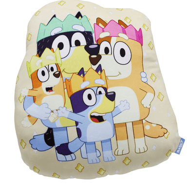 COJIN NAVIDEÑO DECORATIVO BLUEY FAMILIA 40X38CM