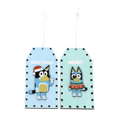 SET DE ADORNO ARBOL NAVIDAD BLUEY X4 UNDS 12CM MODELO 4 - 3