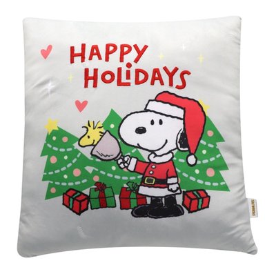 COJIN NAVIDEÑO DECORATIVO SNOOPY 40X40CM