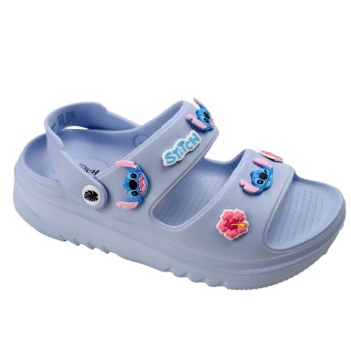SANDALIAS MUJER PLATAFORMA STITCH CELESTE - 1