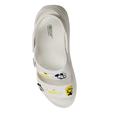 SANDALIAS MUJER PLATAFORMA SNOOPY BLANCO - 2