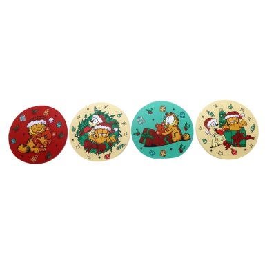 SET DE POSAVASOS NAVIDAD X4 GARFIELD - 3