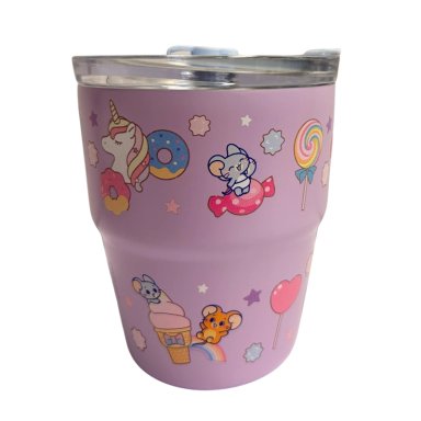 MUG VASO CON CAÑITA GOKKO TOMMY AND JERRY 480 ML