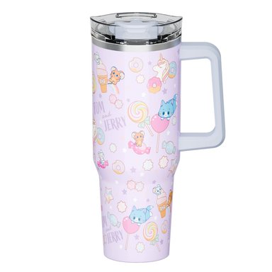 Mug Termo Gokko Tom y Jerry kawai Chibi con asa 1200 ML