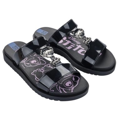 SANDALIAS MUJER CASUALES STITCH ZAXY NEGRO - 1