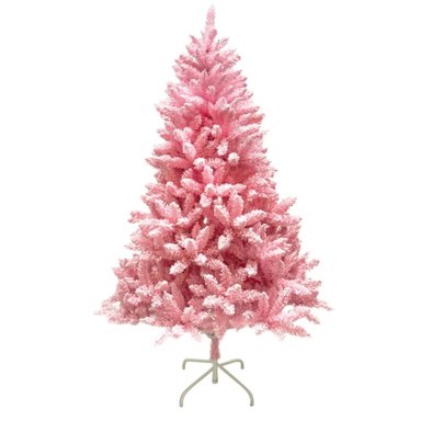 ARBOL DE NAVIDAD BARBIE ROSADO NEVADO 180 MTS + REGALO DE 6 BOLAS