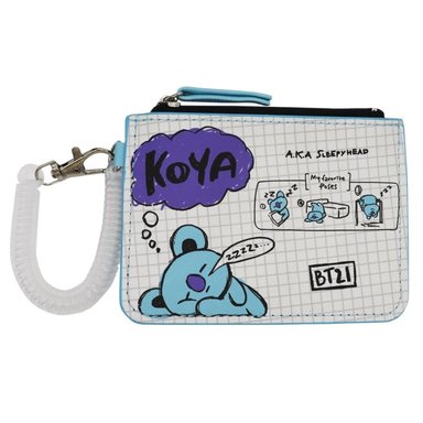 TARJETERO BT21 KOYA LINE FRIENDS DISEÑO KPOP KAWAII 12X8.5 CM