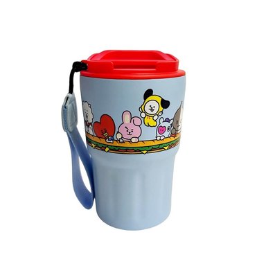 MUG DE CAFE VASO BT21 PERSONAJES COMPLETOS KPOP KAWAII 360 ML