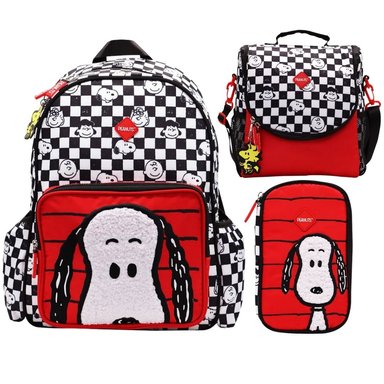 PACK ESCOLAR MOCHILA SNOOPY OFICIO - 1