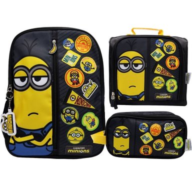 PACK ESCOLAR MOCHILA MINIONS KEVIN MI VILLANO FAVORITO OFICIO - 1