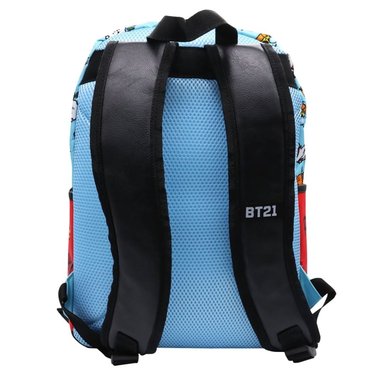 PACK ESCOLAR MOCHILA BT21 CELESTE OFICIO - 3