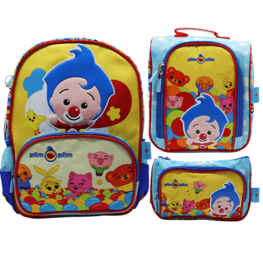 PACK ESCOLAR MOCHILA PLIM PLIM Y AMIGOS - 1