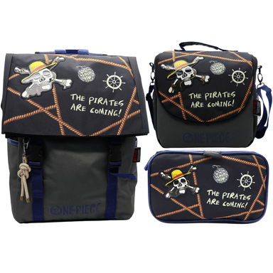 PACK ESCOLAR MOCHILA ONE PIECE ANIME OFICIO - 1