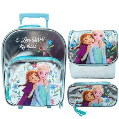 PACK ESCOLAR MALETA FROZEN CELESTE OFICIO