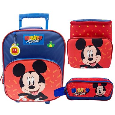 PACK ESCOLAR MALETA MICKEY MOUSE NIDO
