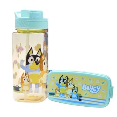 PACK TOMATODO BOTELLA BLUEY + TAPER DOS NIVELES BLUEY 500 ML + 510 ML