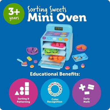 SET DIDACTICO SELECCION MINI HORNO COCINA LEARNING RESOURCES - 3
