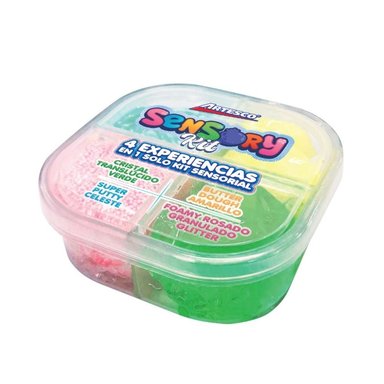 KIT SENSORIAL ARTESCO SLIME 4 EN 1 - 1