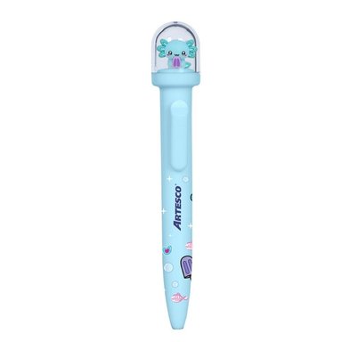 LAPICERO ARTESCO SEMI GEL AXOLOVE AJOLOTE AZUL - 3