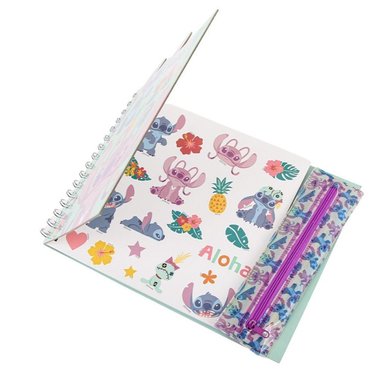 CUADERNO SET PARA COLOREAR ANILLADO ARTESCO STITCH - 2