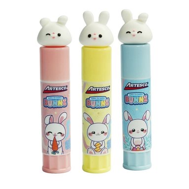 GOMA EN BARRA ARTESCO BUNNY CONEJITO STICKY CELESTE - 2