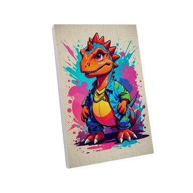 PAINT BY NUMBERS SPLASHED DINO 20X30CM - 1