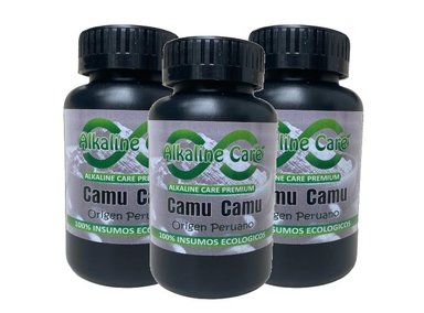 CAMU CAMU ALKALINE CARE 100 CAPSULAS 3 UNIDADES