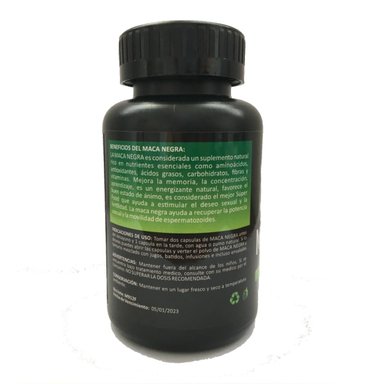 CÁPSULAS ALKALINE CARE MACA NEGRA 100 UNIDADES - 2