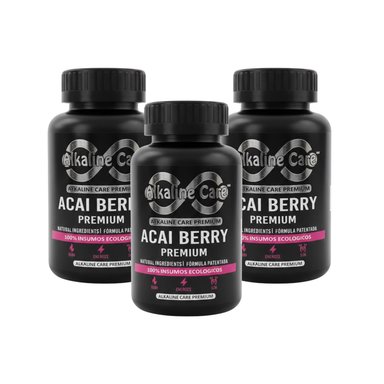 CÁPSULAS ALKALINE CARE ACAI BERRY 300 UNIDADES